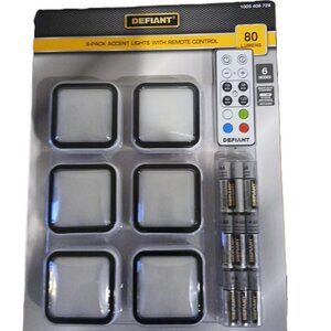 Defiant 6-Pack LED Accent Lights with Remote Control (4 Colors)